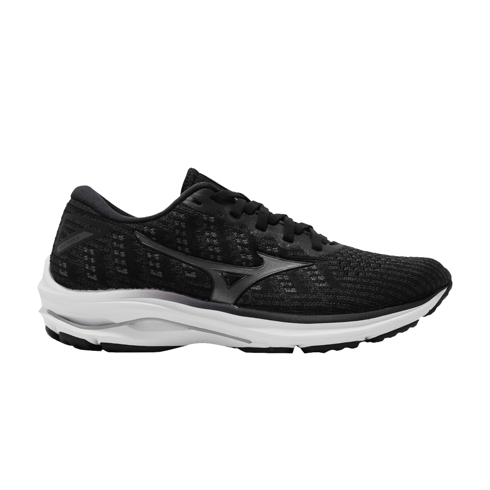 Wmns Wave Rider 25 Waveknit 'Black Grey'