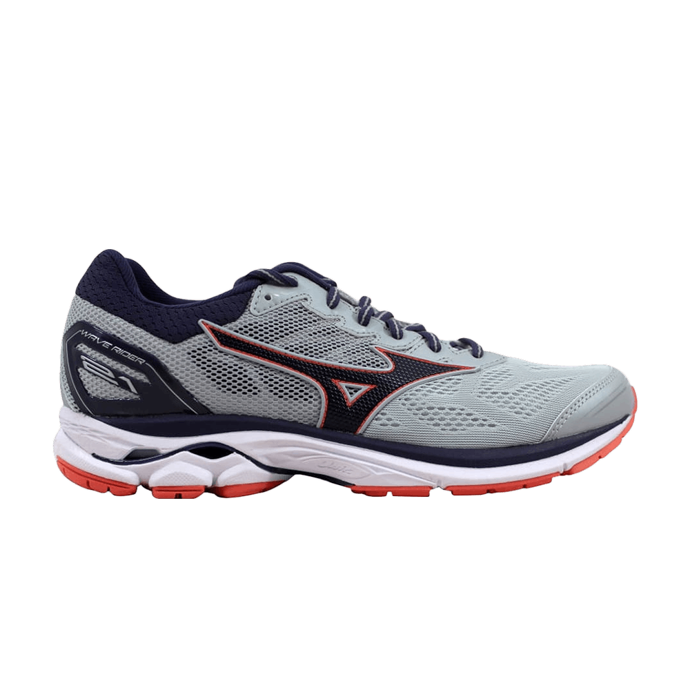 Mizuno Wave Rider 21 Grey/Black-Coral (Women's)
