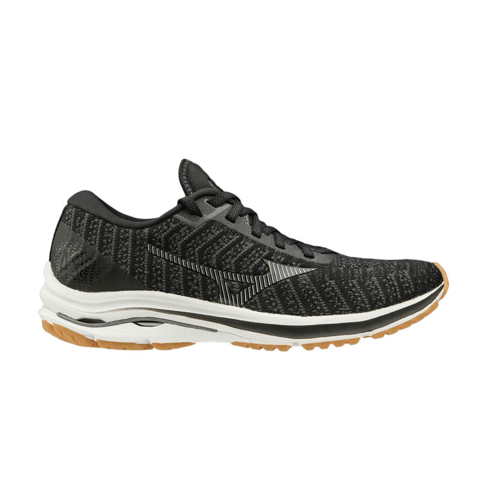 Wmns Wave Rider 24 Waveknit Wide 'Black'