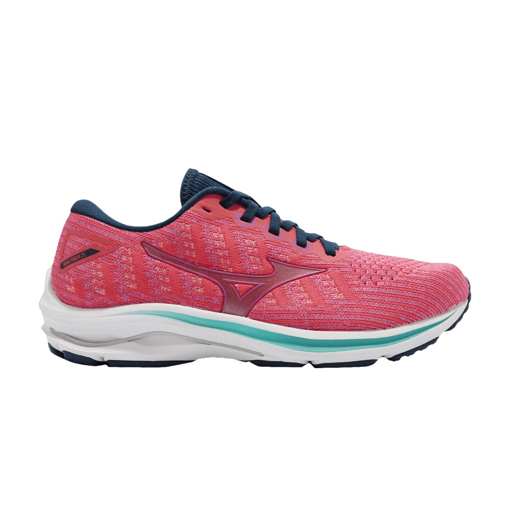 Wmns Wave Rider 25 Waveknit Wide 'Pink'