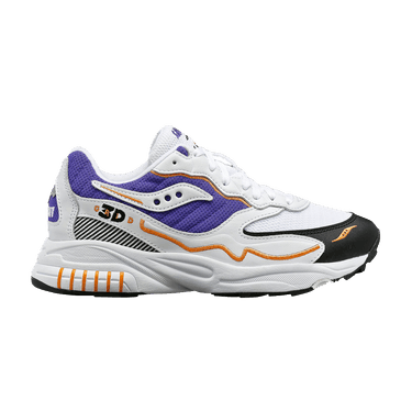 3D Grid Hurricane 'White Purple Orange'