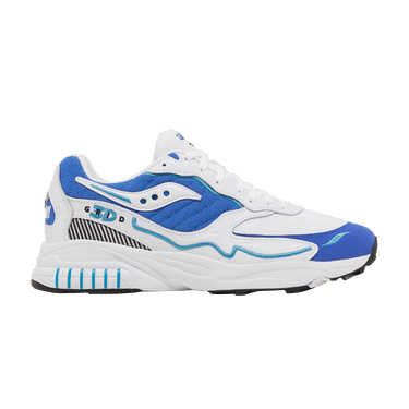 Saucony 3D Grid Hurricane White Royal