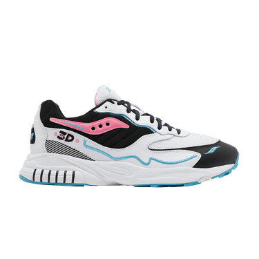 3D Grid Hurricane 'White Black Pink'